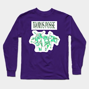 Taurus Posse Emerald Herd - Double-sided Long Sleeve T-Shirt